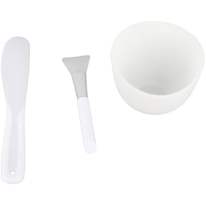 Yechiry DIY TOOL SET SILICONE BOWL BRUSH SPATULA 3PCS MIXING TOOL SETS FOR SKIN CARE ENTHUSIASTS AND TRAVELERS - Image 1